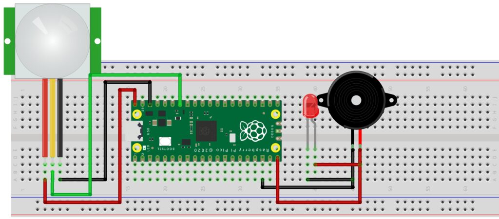 PIR Motion Sensor with Raspberry Pi Pico
