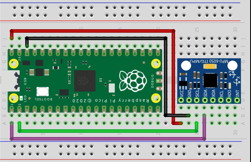How To Connect MPU6050 With Raspberry Pi Pico